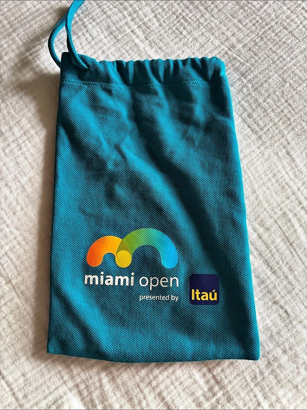 Blue Drawstring Pouch